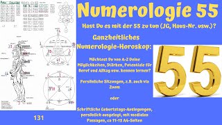 Numerologie 55 [upl. by Ardnekan227]