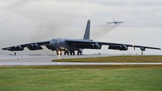 B52 Stratofortress Take Off US Air Force [upl. by Hsaniva]