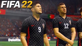 Portugal vs Croatia  International Friendly  at Estadio Da Luz  FIFA 22 [upl. by Yajeet]