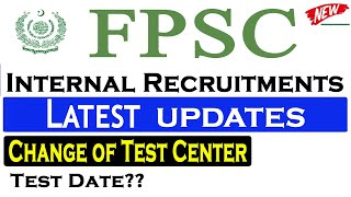 FPSC Internal Recruitment Screening Test Latest Updates 2024  InfoUstaad [upl. by Hewet]