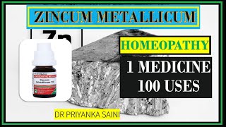 ZINCUM METALLICUM HOMEOPATHIC MEDICIENE  1 MEDICINE 100 USES  TREMOR drpriyankashomeopathy [upl. by Anniroc]