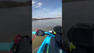 22 Jet blaster yamaha jetski Lawrenceburg Indiana Ohio river March 2022 [upl. by Kali]