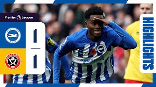 PL Highlights Brighton 1 Sheffield United 1 [upl. by Aterg]