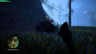 Far Cry Primal  The BLOODFANG Sabretooth vs Woolly Rhino [upl. by Enautna]