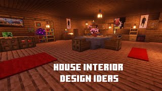 Minecraft 121 Interior Design Bedroom Kitchen Fireplace and Armor Stand minecraft [upl. by Hgielime]