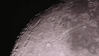 Moon  150X  915 illumination  10bit RAW Video [upl. by Ietta]