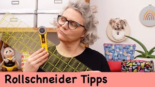 Tipps zum Stoffzuschnitt  Rollschneider  Schere [upl. by Imerej427]