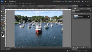 Photoshop Elements  Crop and Resize for Printing [upl. by Ahsilram]