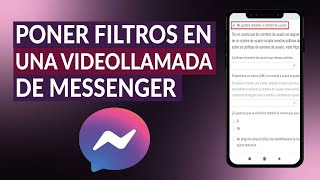 ¿Cómo poner filtros en una videollamada de MESSENGER para tus reuniones [upl. by Hachmann]