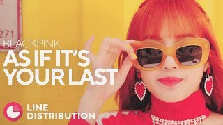 BLACKPINK  AS IF ITS YOUR LAST Line Distribution [upl. by Sualokcin205]