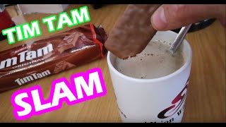 Tim Tam Slam  How to eat Tim Tams The Correct Way [upl. by Atsylac]