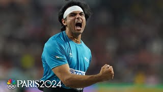 Neeraj Chopra wins Indias first ever World Championship with massive javelin throw  NBC Sports [upl. by Natsyrk]