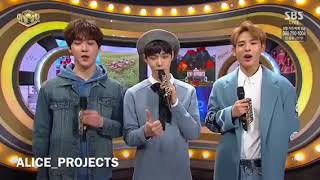 eng sub mc full cut 171127 inkigayo VICTON byungchan with Astro sanha nct doyoung [upl. by Aihtnys]