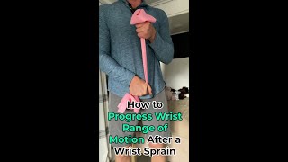 How to Progress Wrist Range of Motion After a Wrist Sprain [upl. by Fidelio]