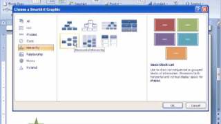 Microsoft Word 2007 SmartArt [upl. by Eliathas]