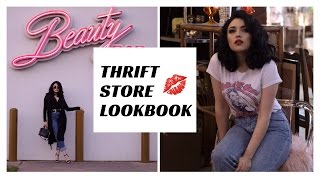 THRIFT STORE  VINTAGE LOOKBOOK  2017 💋 [upl. by Eityak]