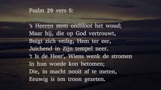 Psalm 29 vers 1 5 en 6  Aardse machten looft den Heer [upl. by Hardigg]