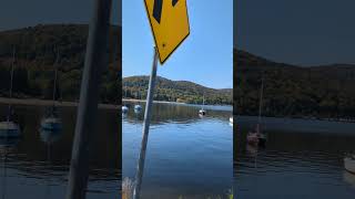 Leaves are barely changing colour at Lac des Sables SteAgathedesMonts QC Sept 2024 [upl. by Frazier]