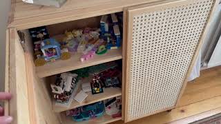 Ikea Ivar cabinet with DIY rattan doors [upl. by Atilehs]