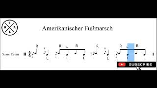 Amerikanischer Fußmarsch Übung für Abschnitt 2 Tempo 80 [upl. by Bean]