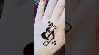 Shaving Blade RS🥰 letter Mehndi design shortsfeed [upl. by Nathanson]