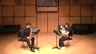 Duet in C Minor Op 3 alto saxophone and euphonium [upl. by Dimond]