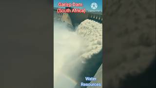 Spillway overflow of Gariep Dam in SouthAfrica viral damview short [upl. by Aihsikal]