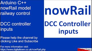 80 Arduino C nowrail model railway control DCC Controller Inputs [upl. by Hsekin926]