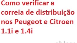 Como consultar o estado da correia de distribuição nos CitroenPeugeot [upl. by Anayi322]