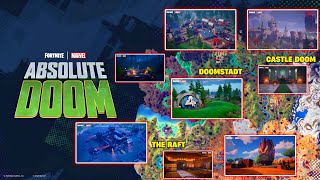 Fortnite Season 4 FULL Map  8 NEW Locations‼️🔥 Fantastic 4 TEASER Cynthia von Doom Skin amp MORE [upl. by Anitsrihc586]