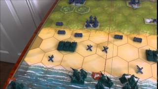 Memoir 44 solitaire play of Sword Beach [upl. by Oznofla]