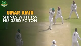 Umar Amin shines with 169  his 33rd FC ton  Multan vs Rawalpindi  QuaideAzam Trophy 202425 [upl. by Ecnerat916]