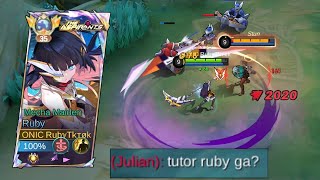 Ketika Julian Salah Pilih Lawan  Lock Sampe Coklat Ruby Build True Damage [upl. by Otrevogir701]