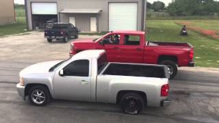 2014 supercharged Silverado vs cammed Silverado [upl. by Areic]