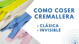 Como coser CREMALLERAS  Invisible y clásica muy fácil [upl. by Reiser]