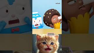 Milk is good ♥️🥛 trollcat3 short trollworld trollcat catvideos [upl. by Airdnassac]