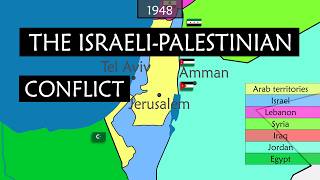 The IsraeliPalestinian Conflict explained on a map [upl. by Acsehcnarf]