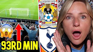 89TH amp 93RD MINUTE SPURS GOALS  COVENTRY 12 TOTTENHAM VLOG [upl. by Deragon]