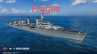 German Cruiser Konigsberg ReviewWorld of Warships Blitz [upl. by Inaflahk338]