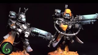 Painting Tutorial WH40K Quick Grimy Admech Troop [upl. by Bilicki114]