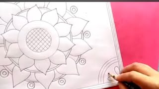 Beautiful nanshi kantha design  109 How to draw nokshi katha [upl. by Gina]