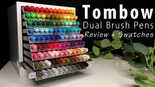 Tombow Dual Brush Pens  Full Collection Review  Swatches [upl. by Bianchi]