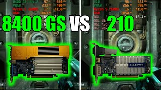 GeForce 8400 GS rev 2 vs GeForce 210 Test In 11 Games No FPS Drop  Capture Card [upl. by Winter443]