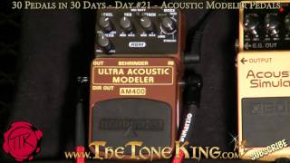 Behringer Ultra Acoustic Modelere AM400  Acoustic Modeling Pedals  30 Pedals in 30 Days  Day  21 [upl. by Alul380]