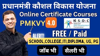 Skill India Online Courses amp Training FREE  Paid under PMKVY40 courses certificate ajaycreation [upl. by Farrica]