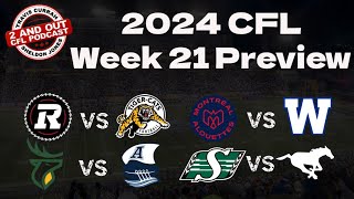 2024 cfl Week 21 Preview CFL Awards Season [upl. by Thebault]