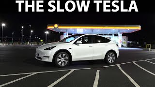 Tesla Model Y LR RWD acceleration and noise test [upl. by Llenad]