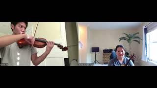 Violin Lesson Kreisler Liebesleid Highlight 3 Excerpt violin and piano [upl. by Eseenaj796]