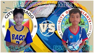 BAGO VS ESCALANTE VOLLEYBALL ELEMENTARY BOYS  NEGROS OCCIDENTAL PROVINCIAL MEET 2024 [upl. by Anabahs]