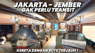 920KM MENJADI KERETA DENGAN RUTE TERJAUH DI INDONESIA‼️Naik Kereta Api Pandalungan Jakarta  Jember [upl. by Llieno]